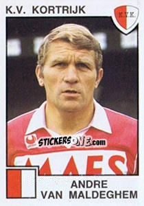Cromo Andre van Maldeghem - Football Belgium 1984-1985 - Panini