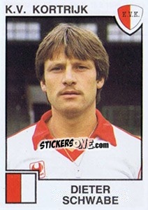 Sticker Dieter Schwabe - Football Belgium 1984-1985 n. 136 - Panini