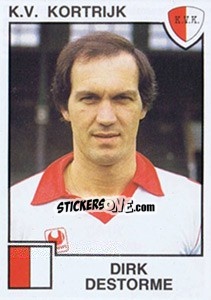 Figurina Dirk Destorme - Football Belgium 1984-1985 - Panini