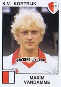 Sticker Maxim Vandamme - Football Belgium 1984-1985 n. 140 - Panini