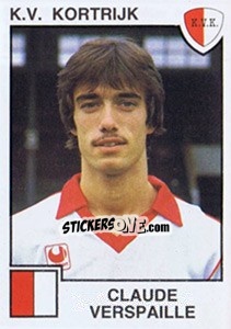 Sticker Claude Verspaille - Football Belgium 1984-1985 n. 141 - Panini