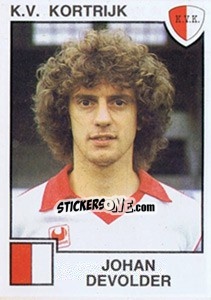 Sticker Johan Devolder - Football Belgium 1984-1985 - Panini