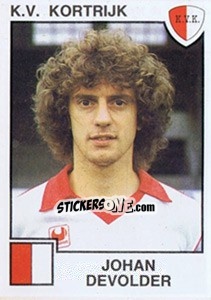 Sticker Johan Devolder - Football Belgium 1984-1985 n. 145 - Panini