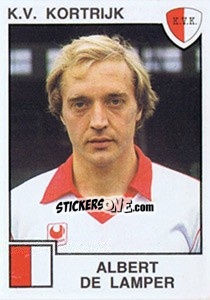 Sticker Albert de Lamper - Football Belgium 1984-1985 - Panini