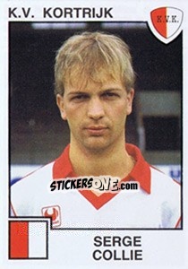 Sticker Serge Collie - Football Belgium 1984-1985 - Panini