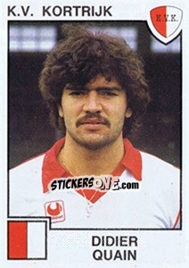 Sticker Didier Quain - Football Belgium 1984-1985 - Panini