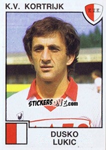 Sticker Dusko Lukic - Football Belgium 1984-1985 - Panini