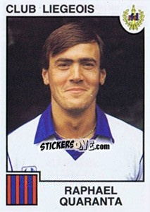 Sticker Raphael Quaranta - Football Belgium 1984-1985 - Panini