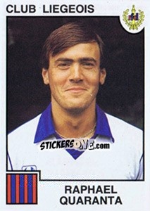 Sticker Raphael Quaranta - Football Belgium 1984-1985 n. 157 - Panini