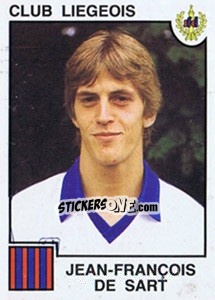 Figurina Jean-Francois de Sart - Football Belgium 1984-1985 n. 158 - Panini