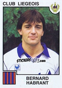 Sticker Bernard Habrant - Football Belgium 1984-1985 - Panini