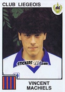 Figurina Vincent Machiels - Football Belgium 1984-1985 n. 160 - Panini