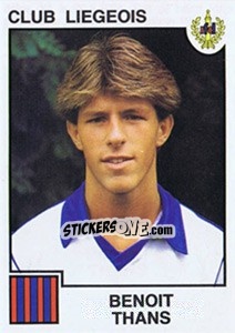 Sticker Benoit Thans - Football Belgium 1984-1985 n. 161 - Panini
