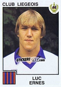 Figurina Luc Ernes - Football Belgium 1984-1985 n. 168 - Panini