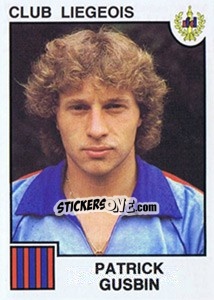 Sticker Patrick Gusbin - Football Belgium 1984-1985 - Panini