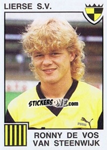 Sticker Ronny de vos van Steenwijk - Football Belgium 1984-1985 - Panini