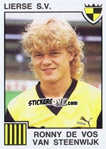 Sticker Ronny de vos van Steenwijk - Football Belgium 1984-1985 n. 175 - Panini
