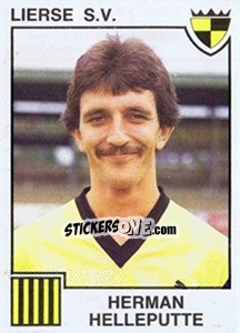Sticker Herman Helleputte - Football Belgium 1984-1985 - Panini