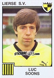Cromo Luc Soons - Football Belgium 1984-1985 - Panini