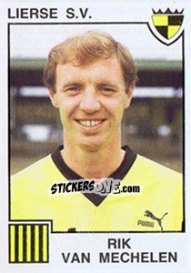 Sticker Rik van Mechelen - Football Belgium 1984-1985 - Panini