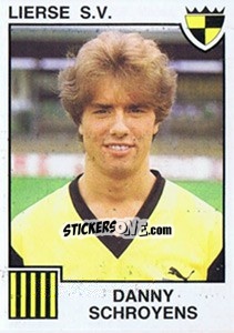 Figurina Danny Schroyens - Football Belgium 1984-1985 - Panini