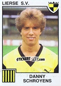 Sticker Danny Schroyens - Football Belgium 1984-1985 n. 186 - Panini
