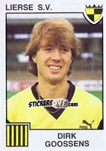 Sticker Dirk Goossens - Football Belgium 1984-1985 - Panini