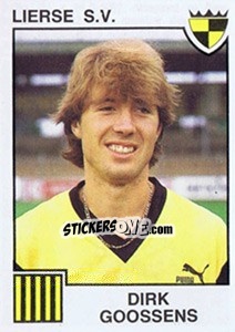 Sticker Dirk Goossens - Football Belgium 1984-1985 n. 187 - Panini