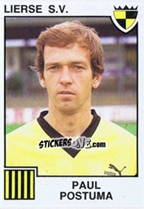 Cromo Paul Postuma - Football Belgium 1984-1985 - Panini
