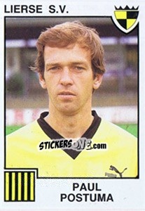 Cromo Paul Postuma - Football Belgium 1984-1985 n. 188 - Panini