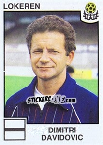 Sticker Dimitri Davidovic - Football Belgium 1984-1985 n. 192 - Panini