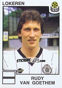 Sticker Rudy van Goethem - Football Belgium 1984-1985 - Panini