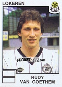 Sticker Rudy van Goethem - Football Belgium 1984-1985 n. 196 - Panini