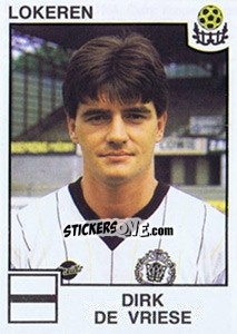 Cromo Dirk de Vriese - Football Belgium 1984-1985 n. 198 - Panini