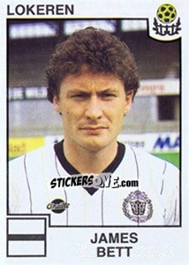 Cromo James Bett - Football Belgium 1984-1985 n. 201 - Panini