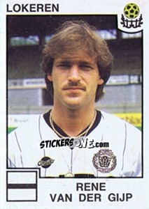 Cromo Rene van der Gijp - Football Belgium 1984-1985 - Panini