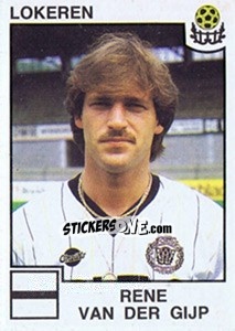 Cromo Rene van der Gijp - Football Belgium 1984-1985 n. 203 - Panini