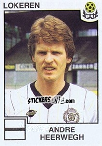 Cromo Andre Heerwegh - Football Belgium 1984-1985 n. 204 - Panini