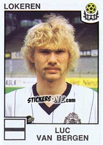 Sticker Luc van Bergen - Football Belgium 1984-1985 - Panini