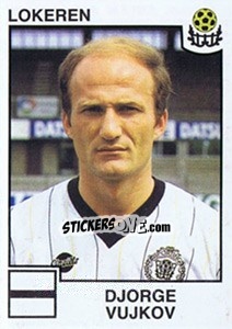 Figurina Djorge Vujkov - Football Belgium 1984-1985 n. 207 - Panini