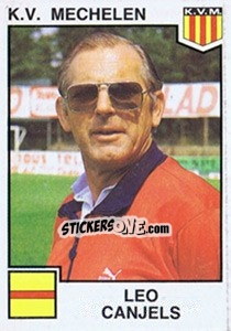 Sticker Leo Canjels - Football Belgium 1984-1985 - Panini