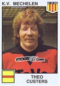 Sticker Theo Custers - Football Belgium 1984-1985 - Panini