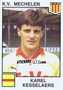 Figurina Karel Kesselaers - Football Belgium 1984-1985 - Panini