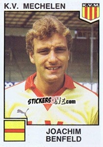 Sticker Joachim Benfeld - Football Belgium 1984-1985 - Panini