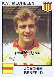 Figurina Joachim Benfeld - Football Belgium 1984-1985 - Panini