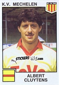 Figurina Albert Cluytens - Football Belgium 1984-1985 - Panini