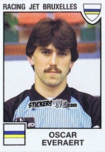 Sticker Oscar Everaert - Football Belgium 1984-1985 - Panini