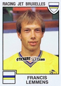 Cromo Francis Lemmens - Football Belgium 1984-1985 - Panini