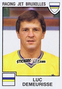 Sticker Luc Demeurisse - Football Belgium 1984-1985 - Panini