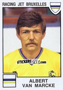 Sticker Albert van Marcke - Football Belgium 1984-1985 - Panini